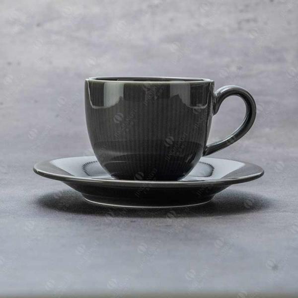 15Pc On Glazed Embossed High Temperature Ceramic Coffee Pot Set