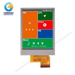 China IPS Mcu 240x320 Dot TFT LCD Display 2.4 300cd/m2 Tft Lcd Module on sale