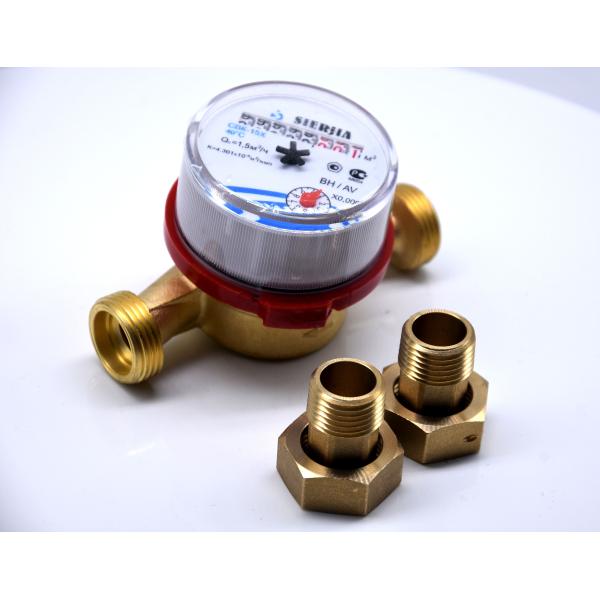DN15 High precision brass compact Single Vane Wheel Water Meter