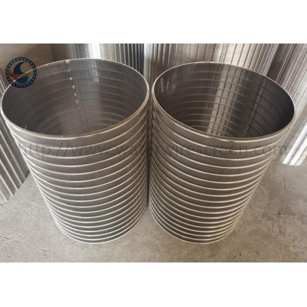Stainless Steel 316l Reverse Wedge Screen Filter Johnson Drum Screen For Back Washing