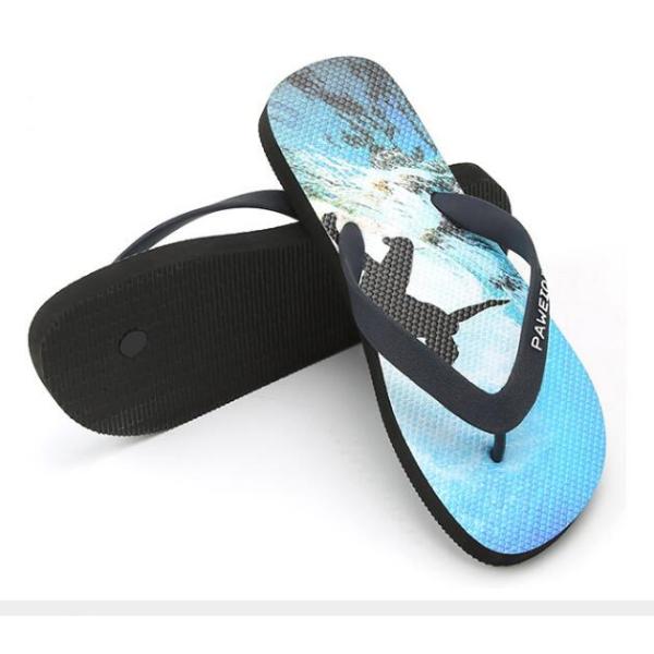 Waterproof Flip Flops Beach Slippers PVC All Over Print Slide Corrosion Resistance