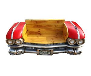 Quality Classic Industrial Wood Seat Cadillac Car Trunk Couch Car Design Sofa for sale