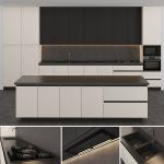 20mm 50cm Modern Modular Kitchen Cabinets With Oven Cabinet Plywood Door