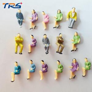 Quality 1:50 scale model ABS plastic sitting figures for model train layout street passengers for sale