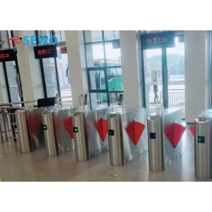 Smart Card Readers Flap Barrier Turnstile Security Gate For Bus Station Ticket