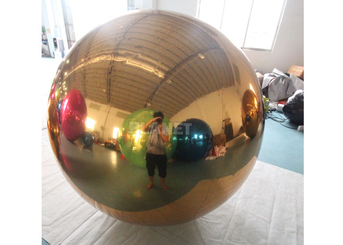 Event Hanging Advertising Giant Gold Decoration Inflatable Mirror Sphere Mirror Ball Mirror Sphere