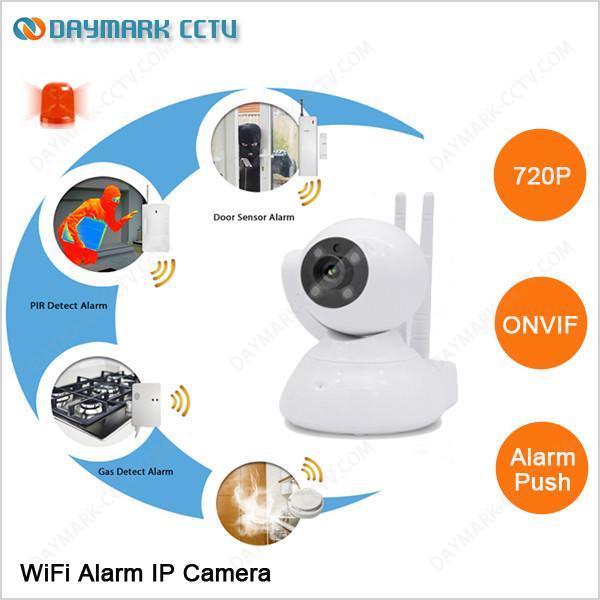 Buy Support RF433 sensors WIFI Smart home monitoring alarm ip camera system at wholesale prices