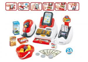 China Pretend Children's Play Toys Cash Register With Scanner And Credit Card Machine on sale