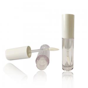 China 4ml ABS Lip Gloss Packaging Tube With Brush Empty Lip Gloss Containers on sale