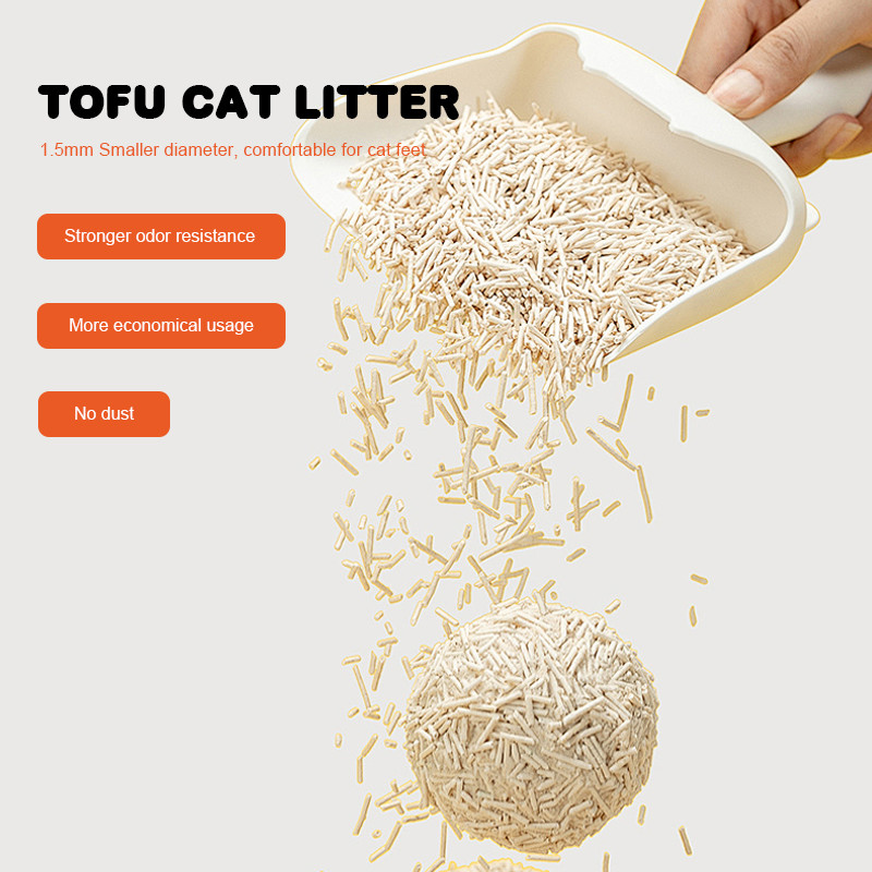 Customizable Eco Friendly Tofu Cat Litter High Absorbency Clumping