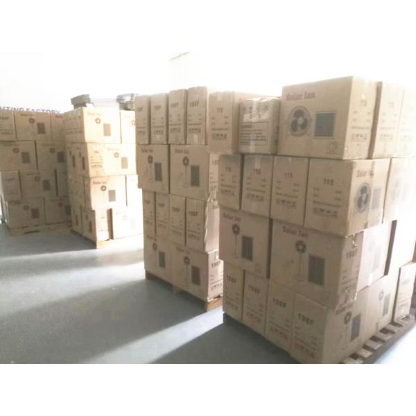 6h Charging Polysilicon Solar Electric Pedestal Fan 15W Solar Pedestal Fan