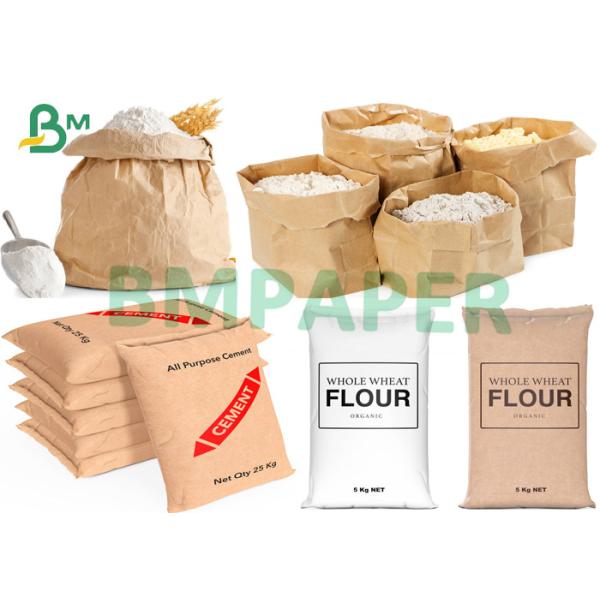 Flour Sack Paper 80gsm Flour Sack Paper Wrapping Paper Weight Capacity Of 35kg