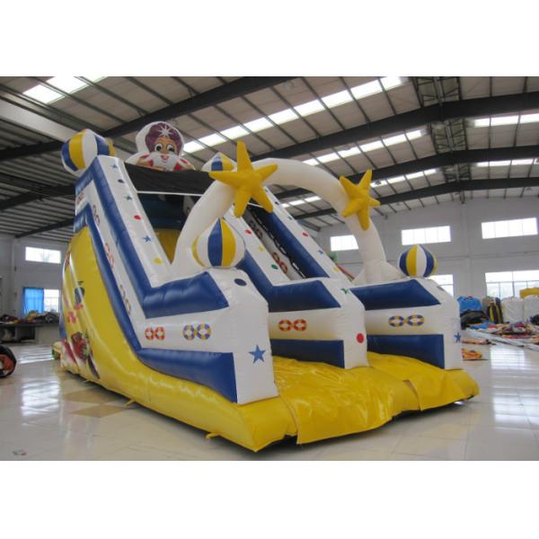 High Slide Mini Inflatable Pool Slide , Waterproof Funny Commercial Slip And Slide