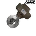 Electric Stainless Steel Flange High Vacuum Ball Valve Leak-Proof Design For
