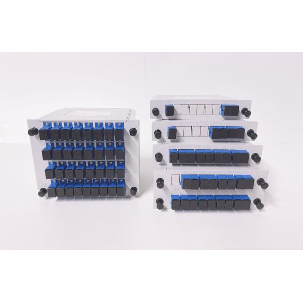 Single Mode SM G657A 1x8 PLC Fiber Optic Splitter with Low Insertion Loss and Good Channel Uniformity for FTTX Deployment