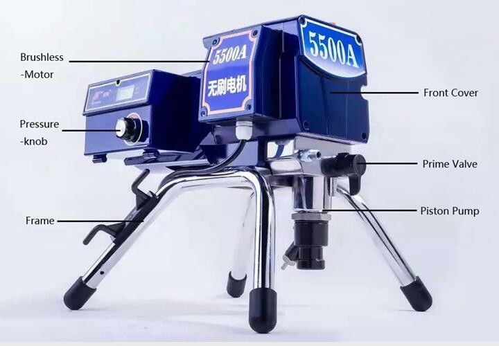 Portable Airless Spray Equipment 1300W For Spraying Outside Wall