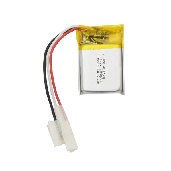 3.7v 401520 100mAh Lithium Ion Polymer Battery Pack No Memory Effect
