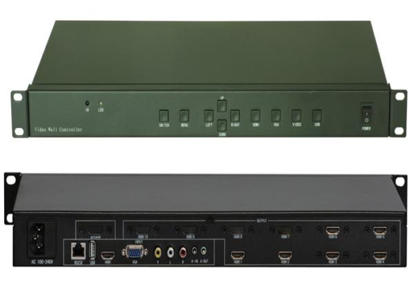 Buy 3x2 LCD Video Wall Controller With RS232 Control 1 Input 6 Output at wholesale prices