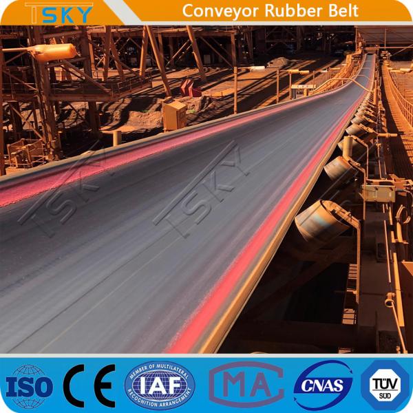 Buy EP160/2 Polyester Cotton Canvas Textile Fabric Rubber Conveyor Belt at wholesale prices