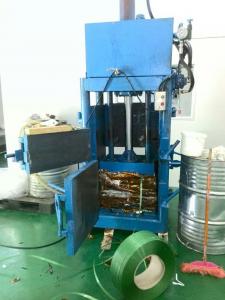 China Hydraulic Waste Can Baler Plastic Bottle Press Machine Hydraulic Waste Paper Baling Machine Cardboard Baler Prices on sale