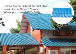 Lightweight Curved Bamboo Roofing Sheets ASA Synthetic Resin Roof Tile Spanish