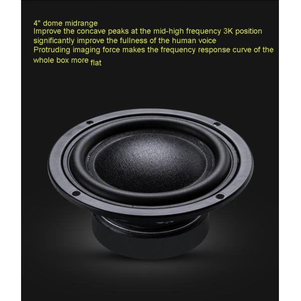 HIFI 3 Way Bookshelf Stereo Speakers Pyramid Shaped 4 Ohms With Tube Amplifier