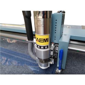 Quality Flatbed Router Cutting Machine for Plastic Board PVC Acrylic in Blue Frame Silver Case for sale
