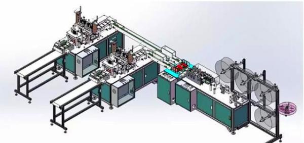 Buy Multifunctional Pollution Mask Making Machine Computer PLC Programming Control at wholesale prices