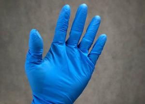 China Bodyguards Clear Vinyl Nitrile Medical Examination Gloves / Blue Nitrile Exam Gloves on sale