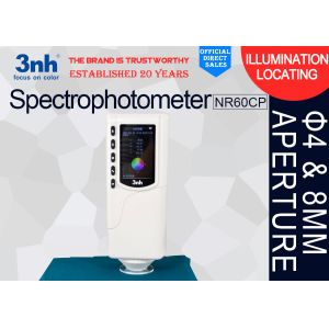 Quality Textile Spinning Weaving Color Matching Spectrophotometer NR60CP 3nh Φ8mm Aperture Colorimeter for sale