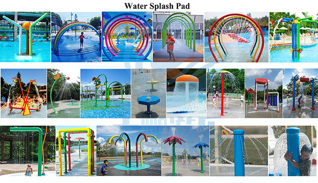 Commercial Fiberglass Aqua Play Games Children Pool Big Water Buckets