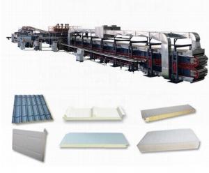 China Automatic Insulated PU Sandwich Panel Machine For Cold Room on sale