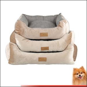 China luxury pet beds Stripes short plush pp cotton pet bed china factory on sale