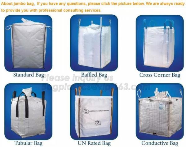 2000KG Large Capacity PP Woven Big Bags,PP Woven Bulk jumbo Bag used pp jumbo bags supplier PP big white used scrap mixe