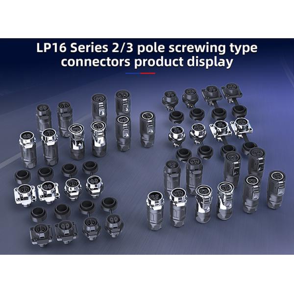 Industrial Circular Connectors Power Signal Square Flange Male Female Socket 5A For Wire Connection