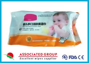 Quality Household Baby Wet Wipes Nonwoven Fabric Baby Hand / Mouth Exclusive Tissue for sale
