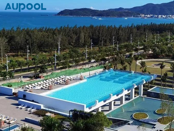 Infinity Pool Glass Fibreglass Lap Pool Intex Crystal Blue Polyester Swimming Pool