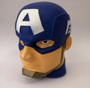 China 3D Marvel Captain America Night Light / Blue Battery Captain America Led Light on sale