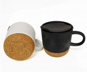 China FDA BSCI Natural Cork Base Ceramic Mug Cork Bottom Antiscratch Coasters on sale