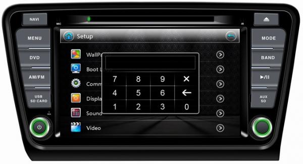 Ouchuangbo Car GPS DVD Nav Multimedia for Skoda Octavia 2014 USB iPod Main menu language