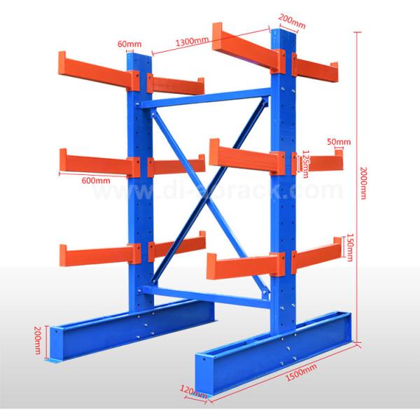 Lightweight Medium Duty Cantilever Racking Suppliers Warehouse Stacking Rack System Glass Racks