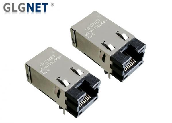 Buy Through Hole Power Over Ethernet Jack With Magnetics , Shielded Rj45 Jack at wholesale prices