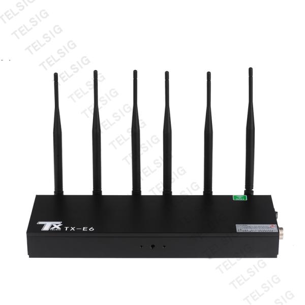 6 Channel Cell Phone Signal Jammer Desktop RF Signal Isolator Built in Cooling Fans