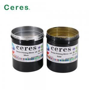 Quality High Gloss Screen Printing Mirror Ink For Printing On Transparent PET PVC Sheet 1kg / can for sale
