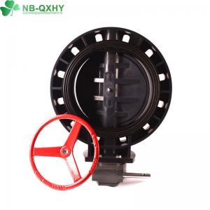 Quality QX Manual Flange Butterfly Valve for Sea Water EPDM Rubber Seat PVC Control Valve for sale