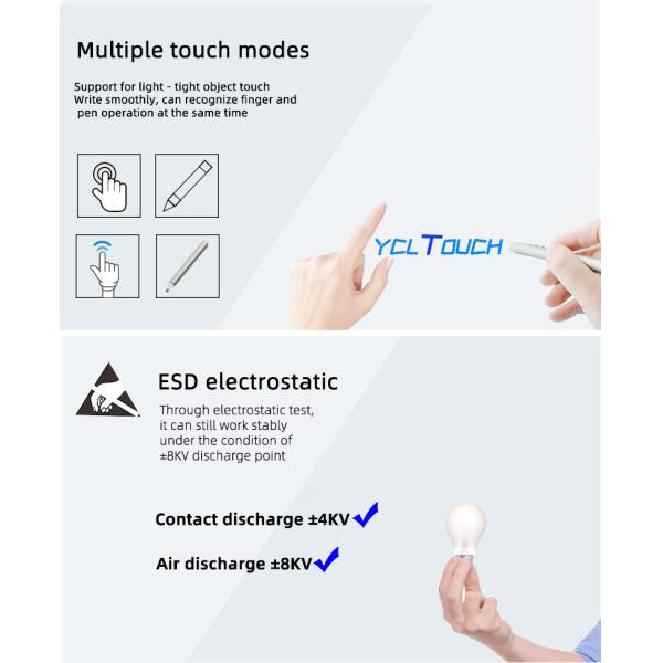 Business 10 Points Touch Screen Panel Overlay Aluminum Material