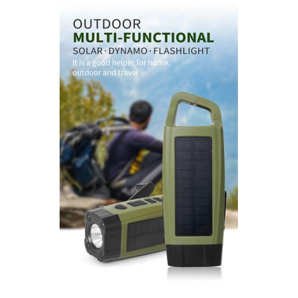 Rechargeable Waterproof Emergency Radio Short Wave Solar Powered