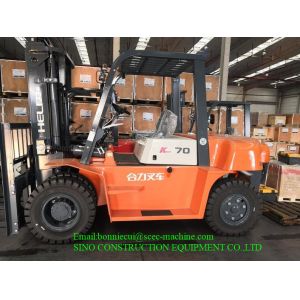 Quality 420Km/h 7 T Diesel Forklift Truck For Container Operation Inside for sale