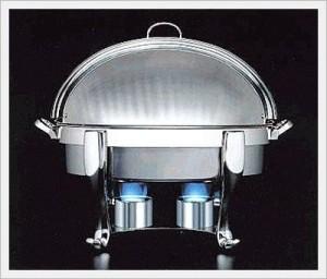China Crown Shape Stainless Steel Round ChafingDish Heated By Chafing Fuel on sale