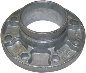 Quality Cast Ductile Iron Grooved Pipe Fittings Grooved Quick Flange Adaptor for PE PVC Pipe for sale